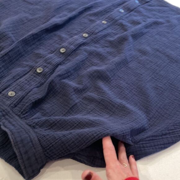 Xirena 100% Organic Cotton Gauze Navy Tegan Skirt with Pockets Size M - Picture 10 of 10